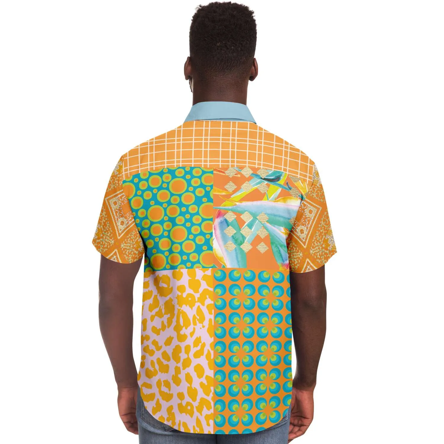 South Beach Short Sleeve Button Down Shirt