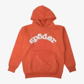 Sp5der 'OG Web' Pullover Hoodie Orange SS21