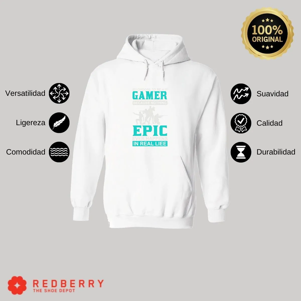 Sudadera Hombre  Hoodie Gamer Videojuegos Frases 001