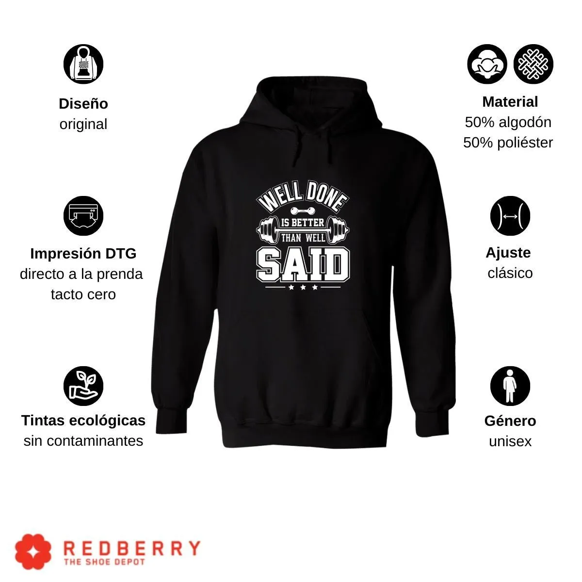 Sudadera Hombre  Hoodie Gym Ejercicio Fitness 019