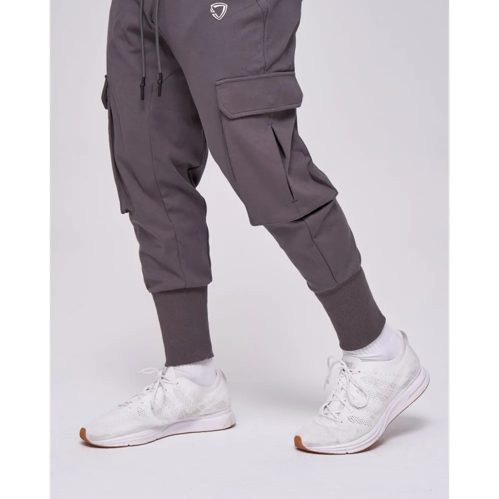 TEAMJOINED JOINED TRACK 3D POCKETS JOGGERS-DARK GREY