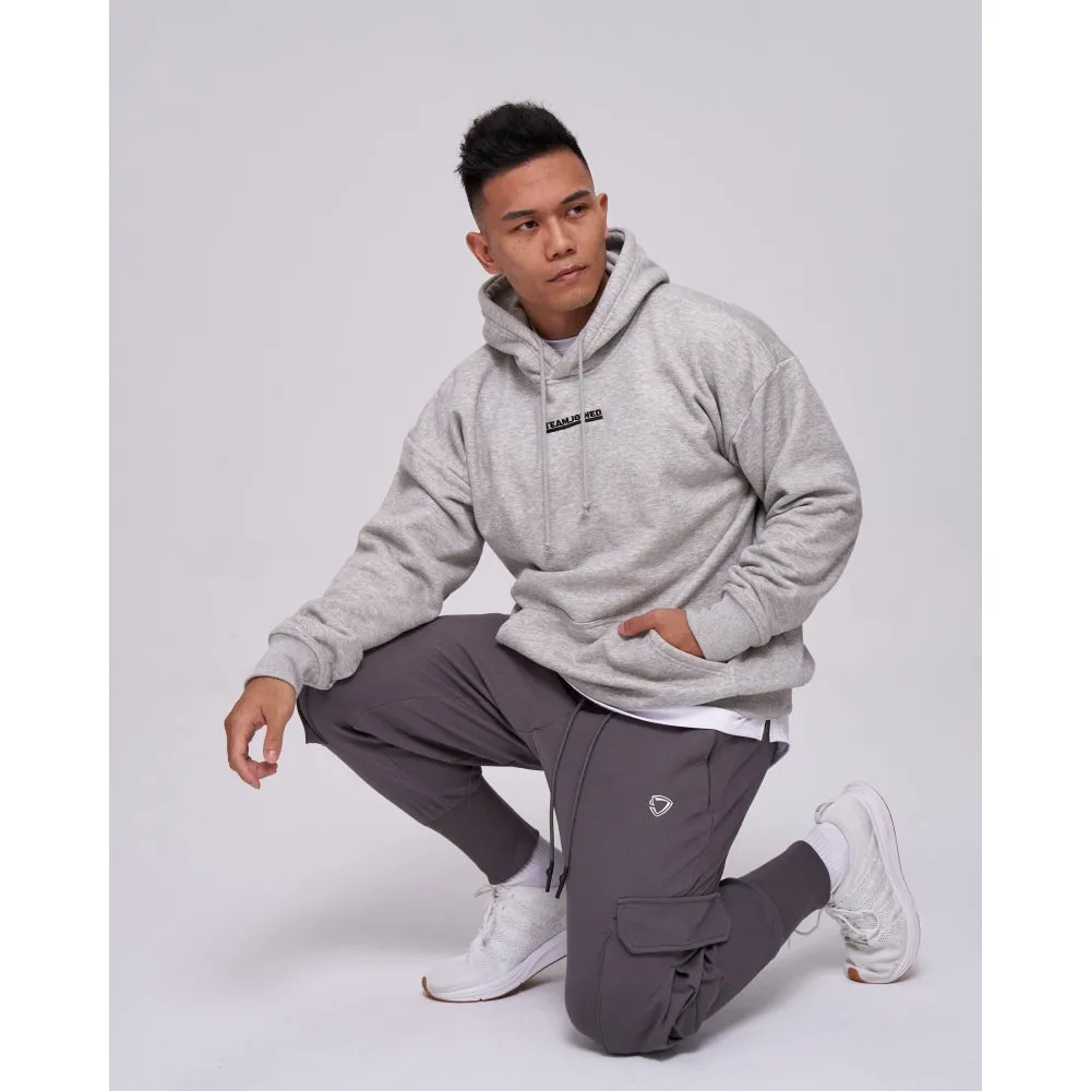 TEAMJOINED JOINED TRACK 3D POCKETS JOGGERS-DARK GREY