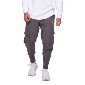 TEAMJOINED JOINED TRACK 3D POCKETS JOGGERS-DARK GREY