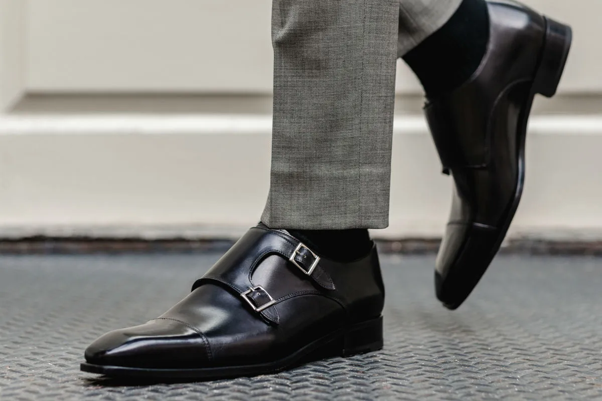 The Burton Double Monk Strap - Nero