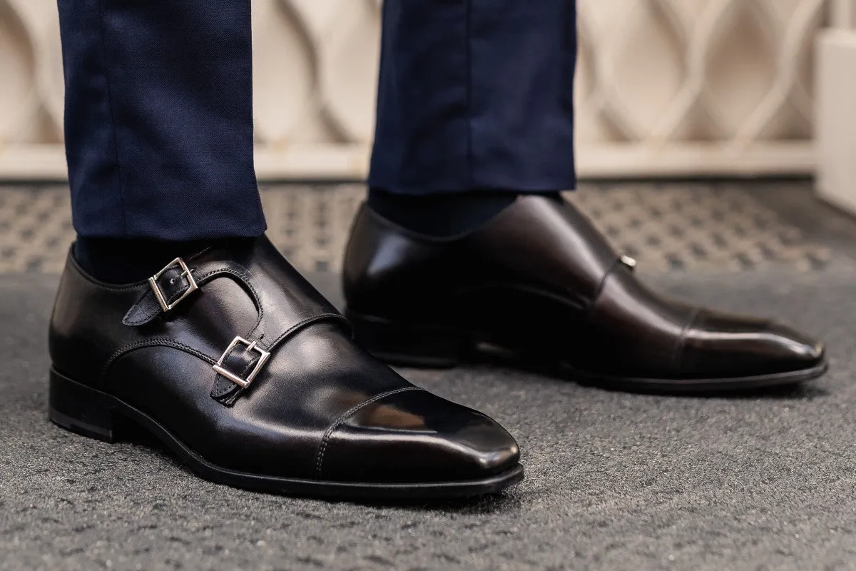 The Burton Double Monk Strap - Nero