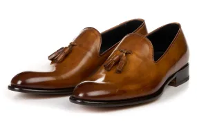 The Chaplin Tassel Loafer - Tobacco