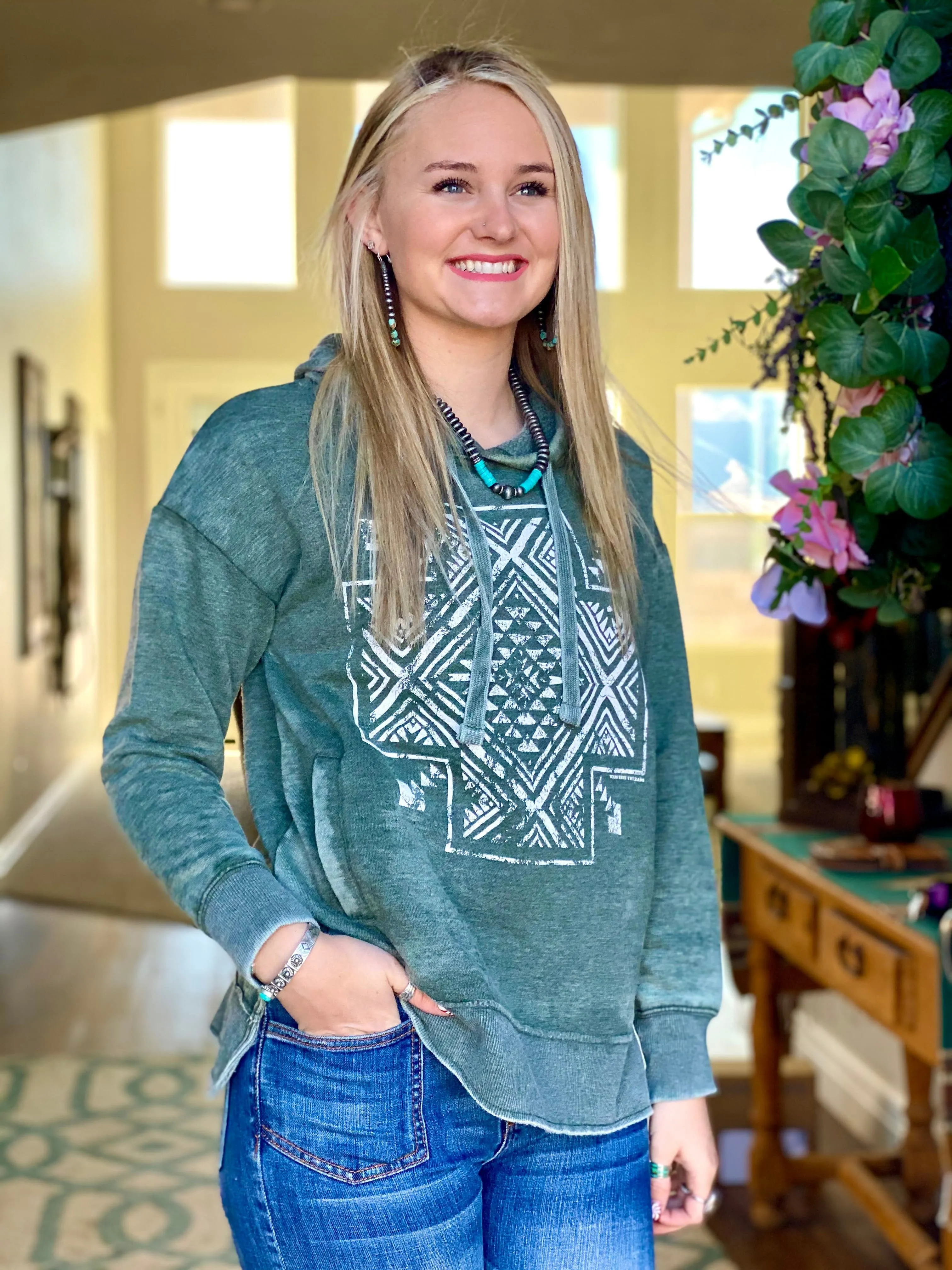 The Fall Aztec Hooded Sweatshirt