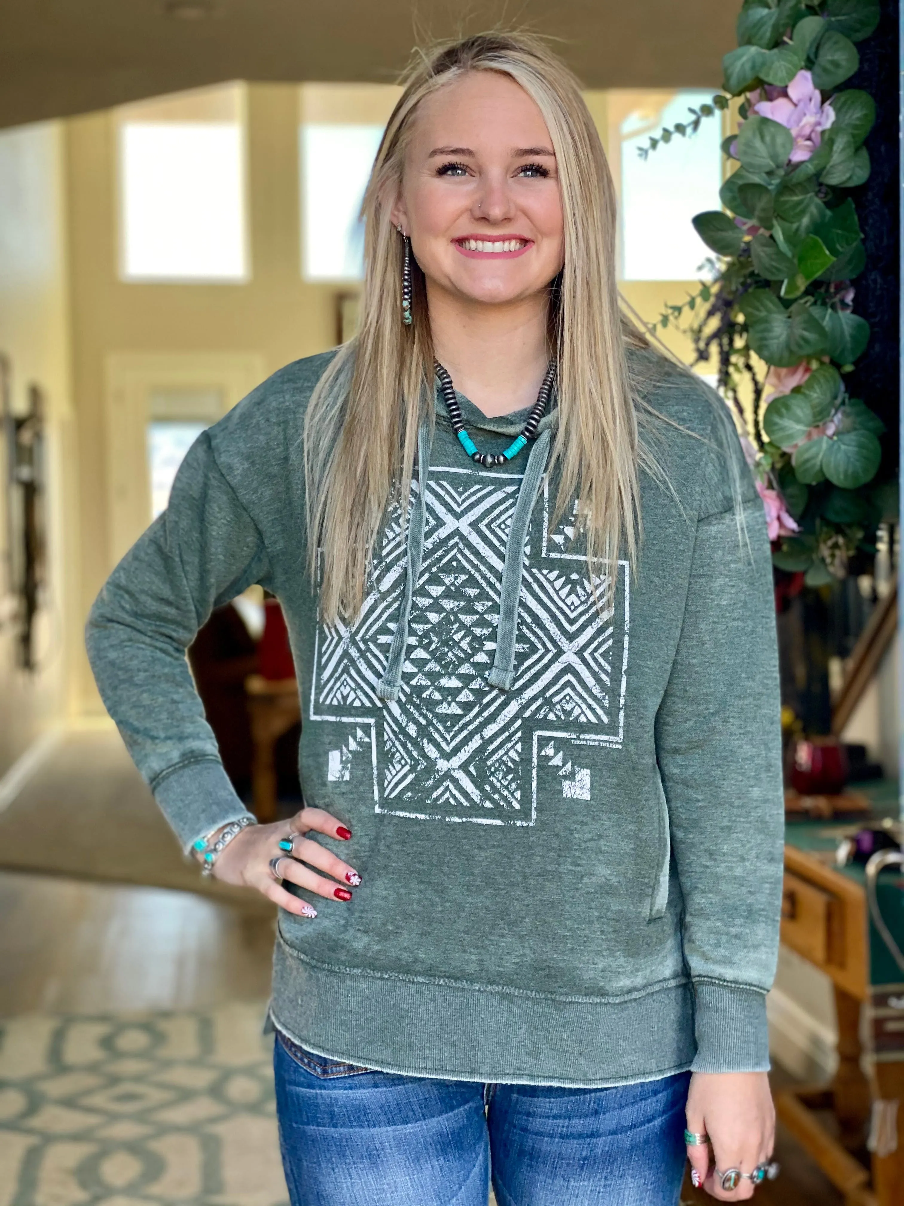 The Fall Aztec Hooded Sweatshirt