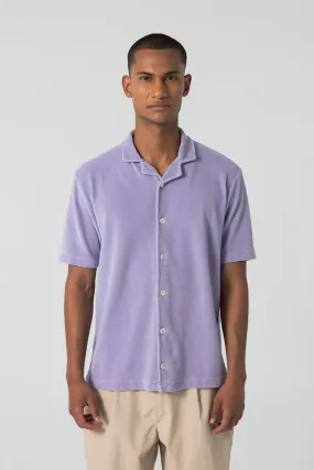 Unfeigned - Button-down Polo Velour - Lavender