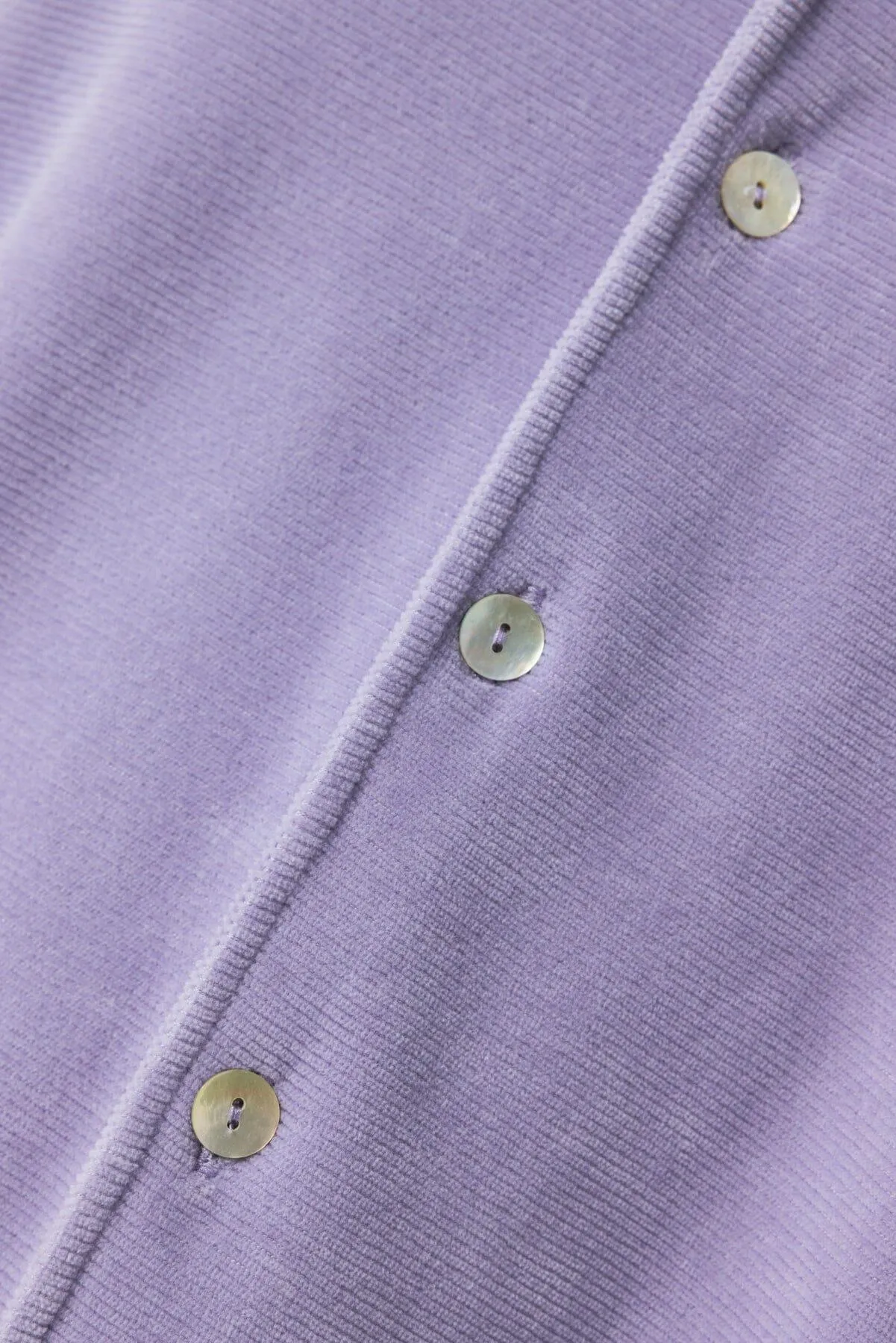 Unfeigned - Button-down Polo Velour - Lavender