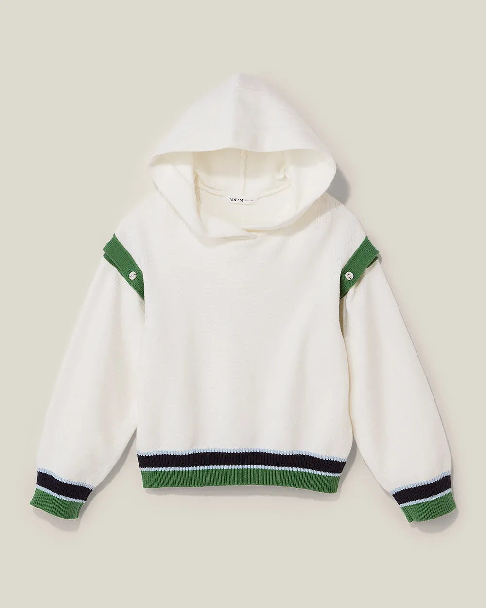 White Tennis Club Sweater