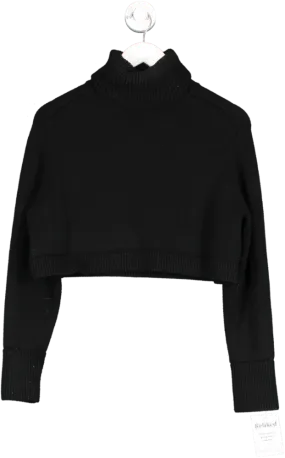 ZARA Black High Neck Knit Sweater UK S